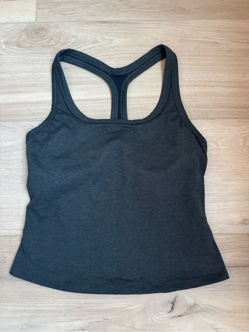 Prana Charcoal Gray Racerback Atletic Sporty Tank Top Small Gym Yoga Athleisure